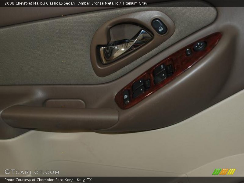 Amber Bronze Metallic / Titanium Gray 2008 Chevrolet Malibu Classic LS Sedan