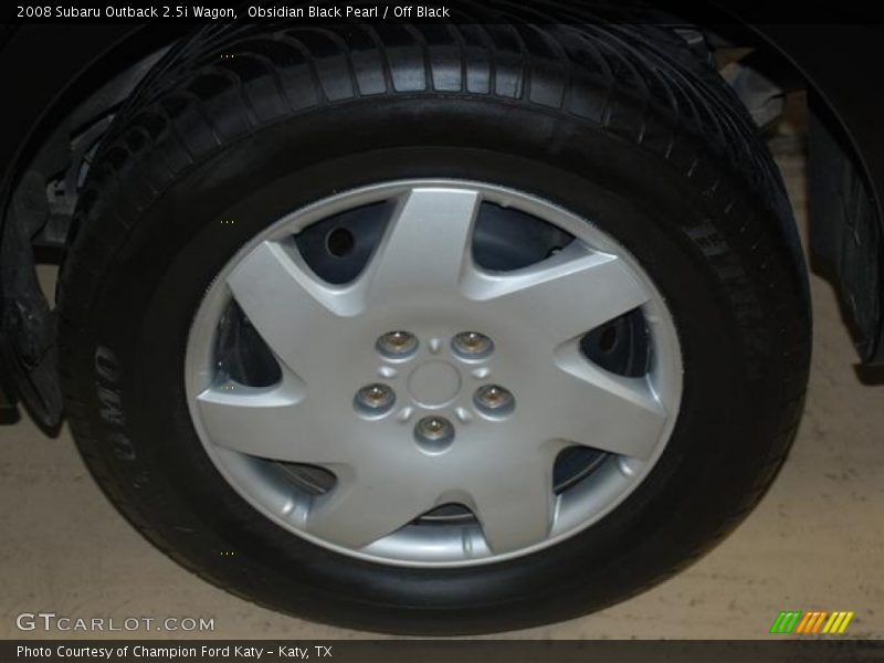 Obsidian Black Pearl / Off Black 2008 Subaru Outback 2.5i Wagon