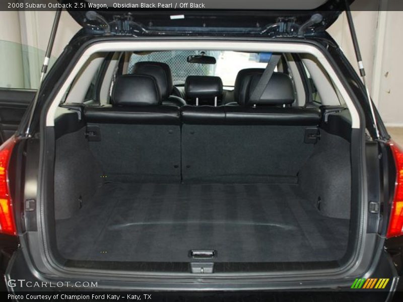 Obsidian Black Pearl / Off Black 2008 Subaru Outback 2.5i Wagon