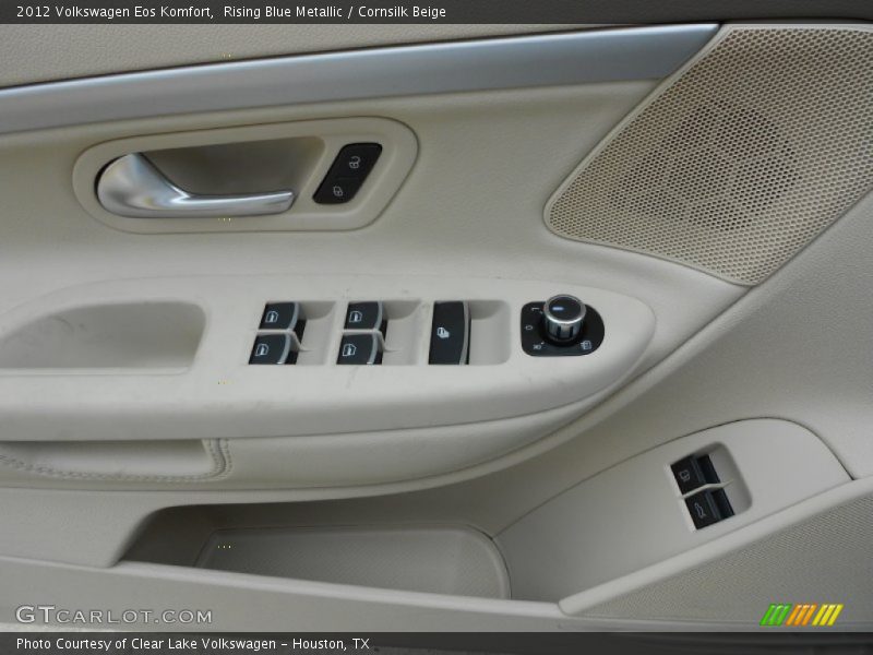 Rising Blue Metallic / Cornsilk Beige 2012 Volkswagen Eos Komfort