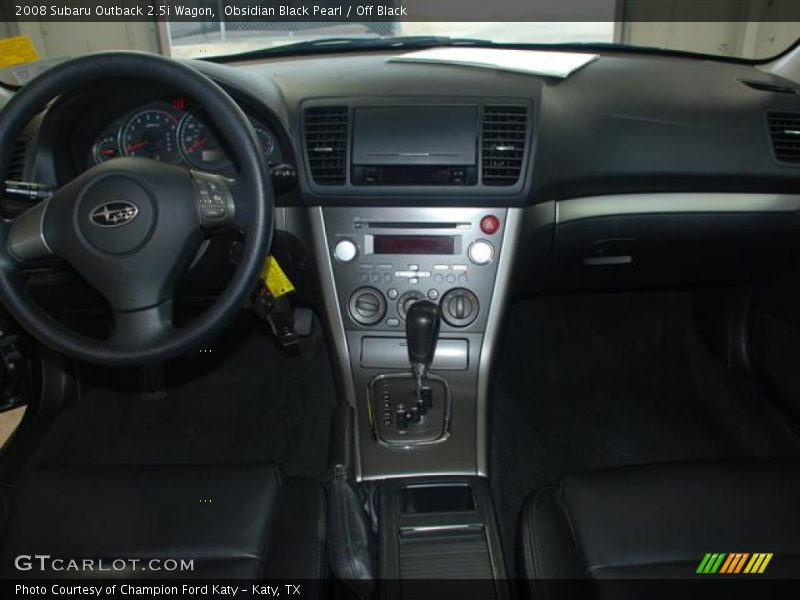 Obsidian Black Pearl / Off Black 2008 Subaru Outback 2.5i Wagon