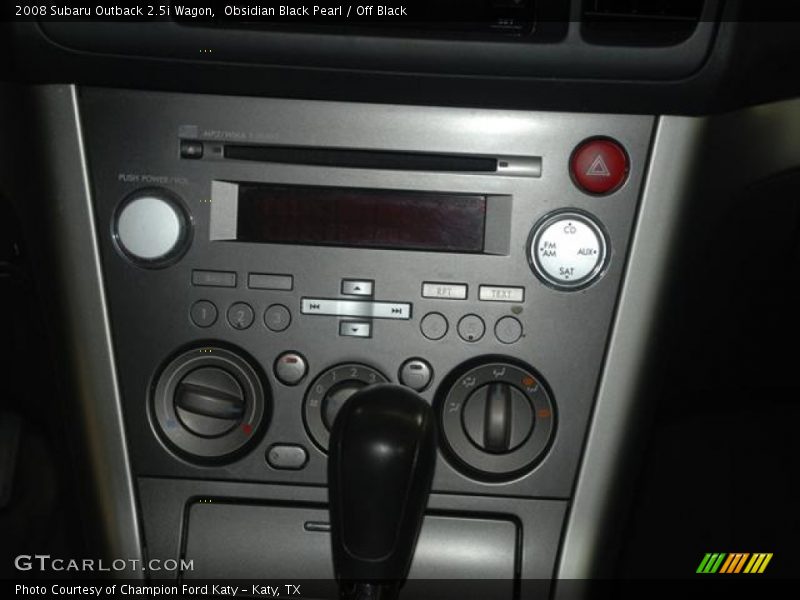Obsidian Black Pearl / Off Black 2008 Subaru Outback 2.5i Wagon