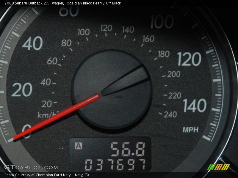 Obsidian Black Pearl / Off Black 2008 Subaru Outback 2.5i Wagon