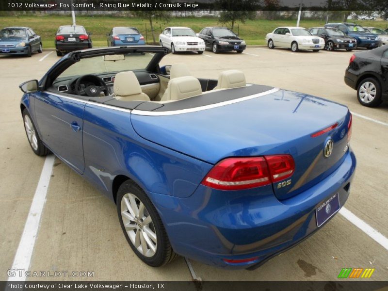 Rising Blue Metallic / Cornsilk Beige 2012 Volkswagen Eos Komfort
