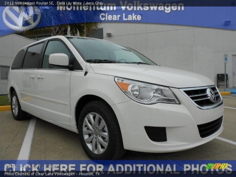 Calla Lily White / Aero Gray 2012 Volkswagen Routan SE