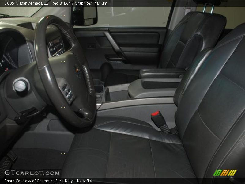 Red Brawn / Graphite/Titanium 2005 Nissan Armada LE