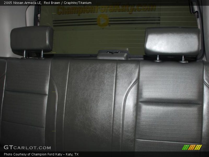 Red Brawn / Graphite/Titanium 2005 Nissan Armada LE