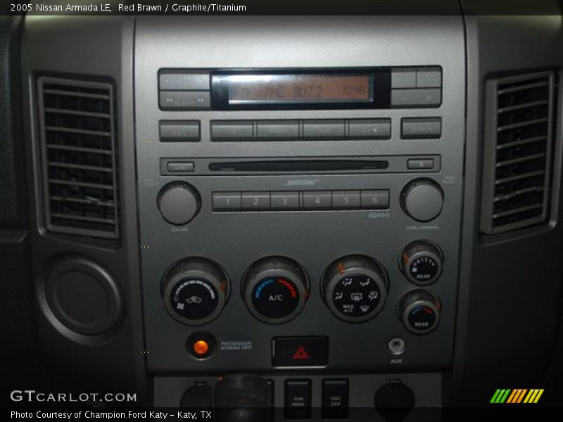 Red Brawn / Graphite/Titanium 2005 Nissan Armada LE