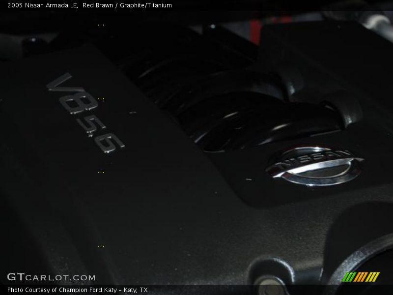 Red Brawn / Graphite/Titanium 2005 Nissan Armada LE