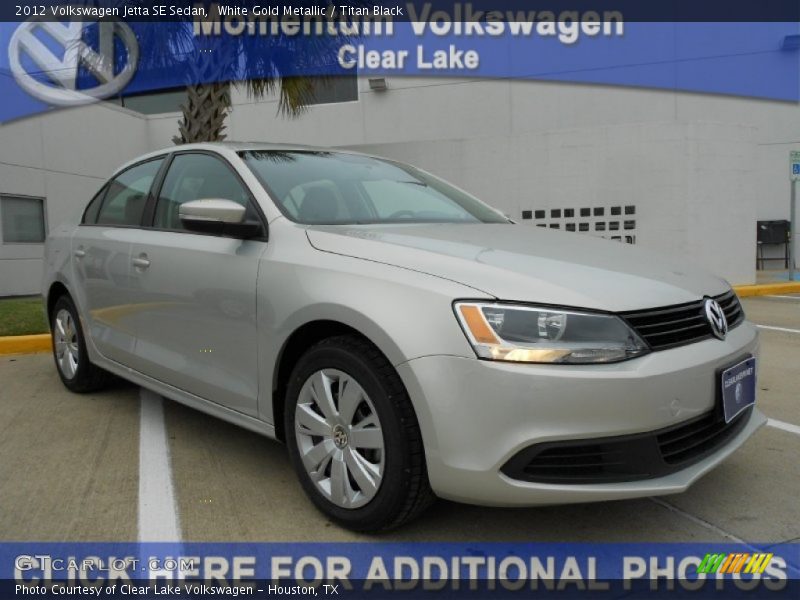 White Gold Metallic / Titan Black 2012 Volkswagen Jetta SE Sedan