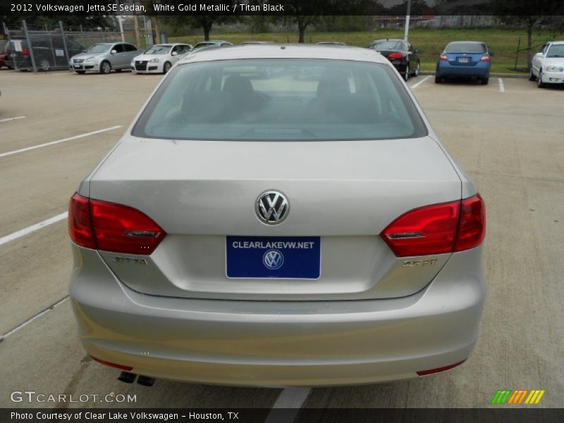 White Gold Metallic / Titan Black 2012 Volkswagen Jetta SE Sedan