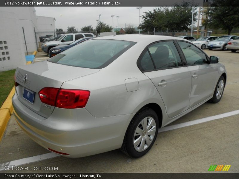 White Gold Metallic / Titan Black 2012 Volkswagen Jetta SE Sedan