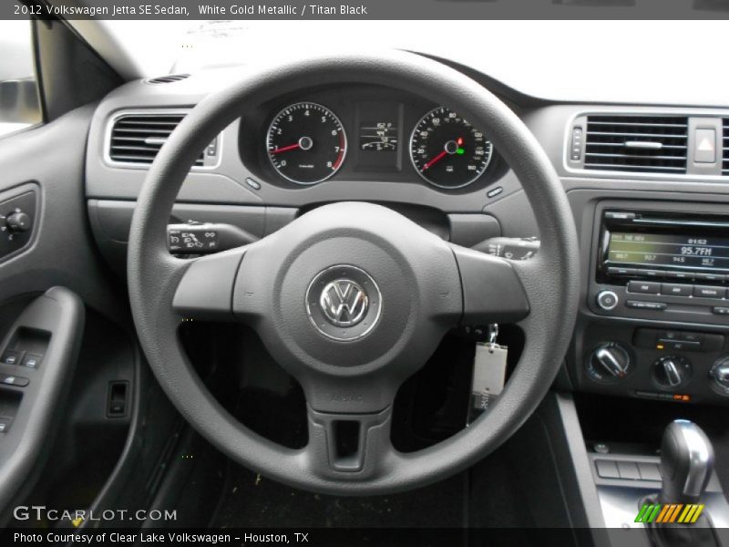 White Gold Metallic / Titan Black 2012 Volkswagen Jetta SE Sedan