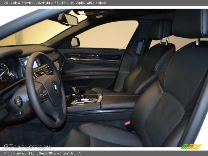  2011 7 Series ActiveHybrid 750Li Sedan Black Interior