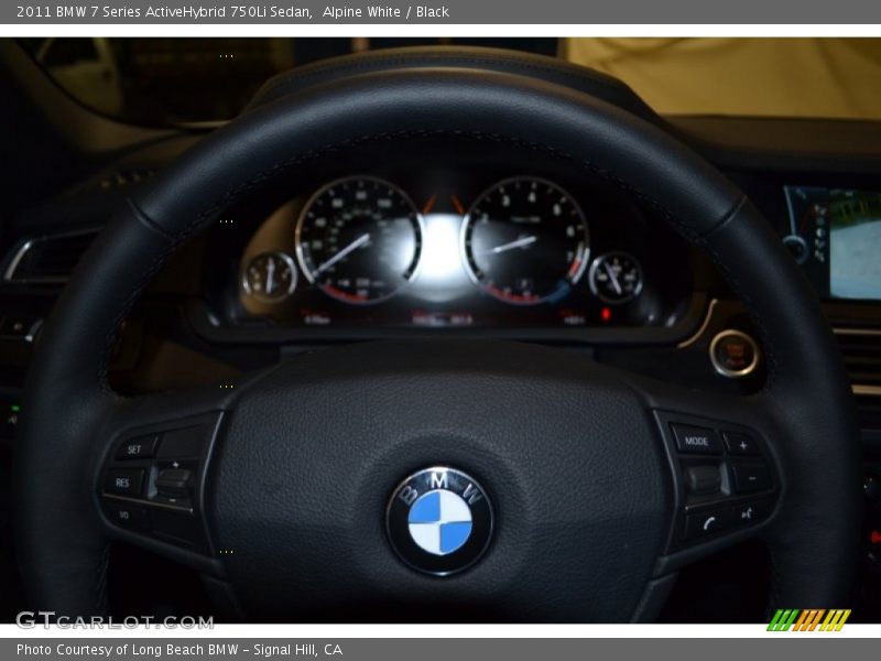 Alpine White / Black 2011 BMW 7 Series ActiveHybrid 750Li Sedan