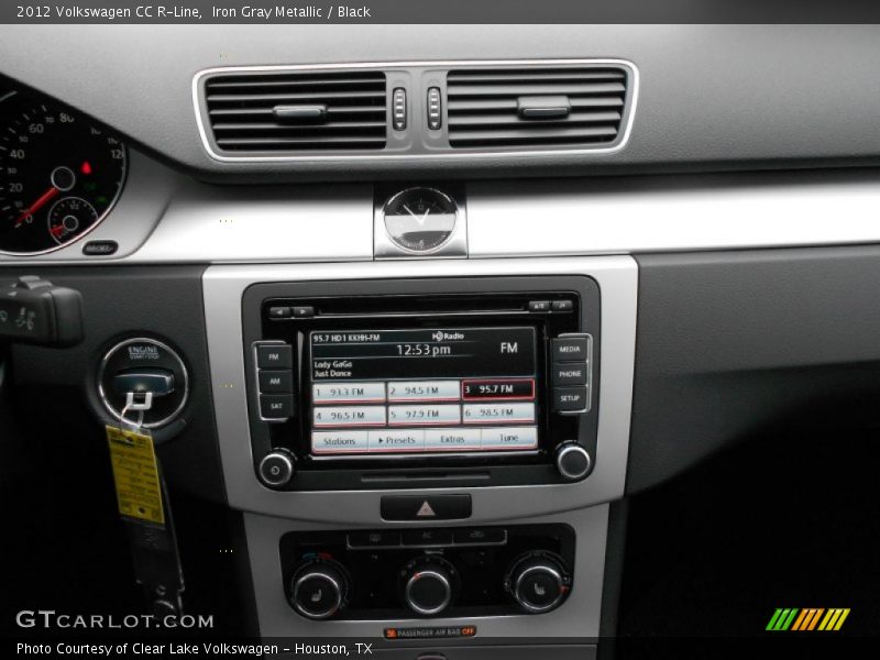 Iron Gray Metallic / Black 2012 Volkswagen CC R-Line