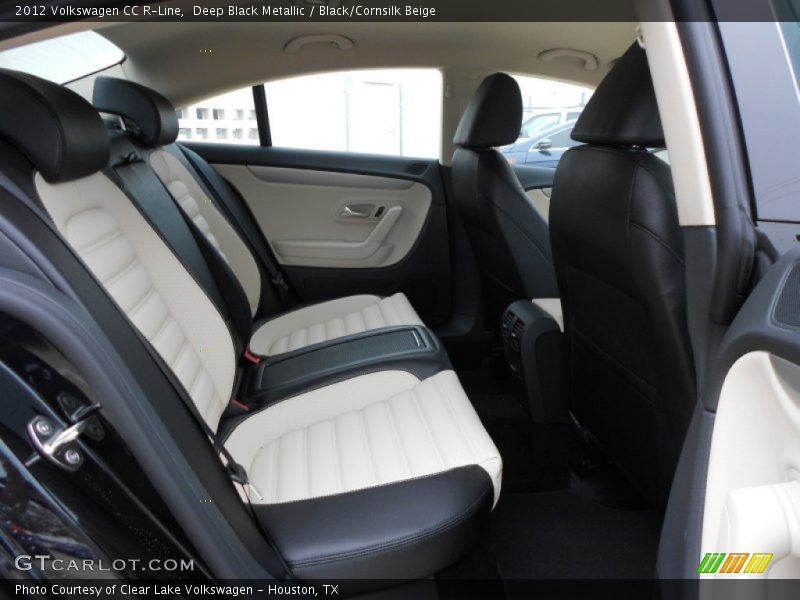 Deep Black Metallic / Black/Cornsilk Beige 2012 Volkswagen CC R-Line