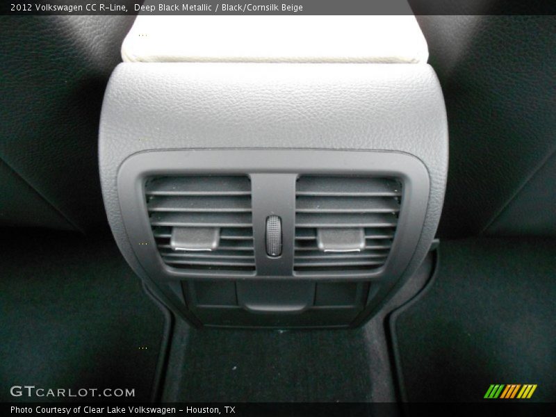 Deep Black Metallic / Black/Cornsilk Beige 2012 Volkswagen CC R-Line