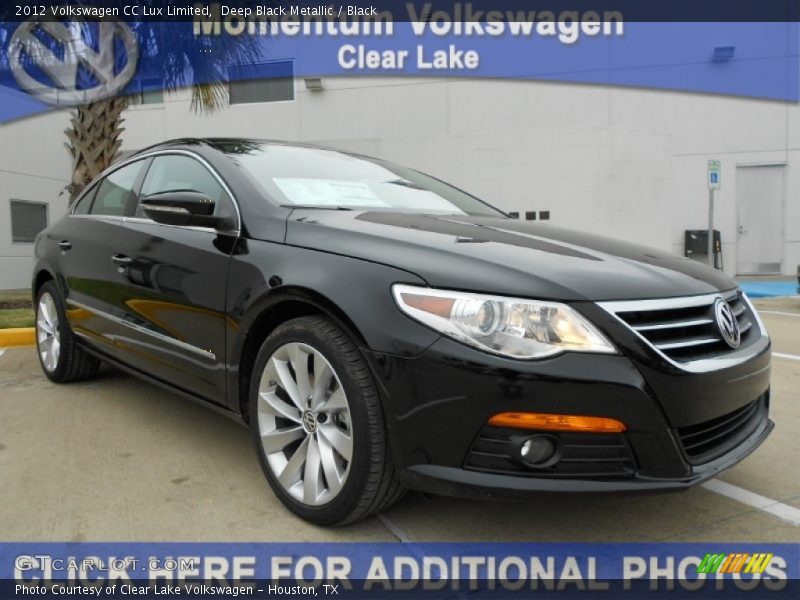 Deep Black Metallic / Black 2012 Volkswagen CC Lux Limited