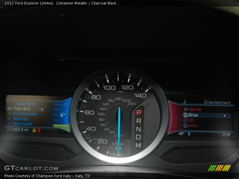  2012 Explorer Limited Limited Gauges