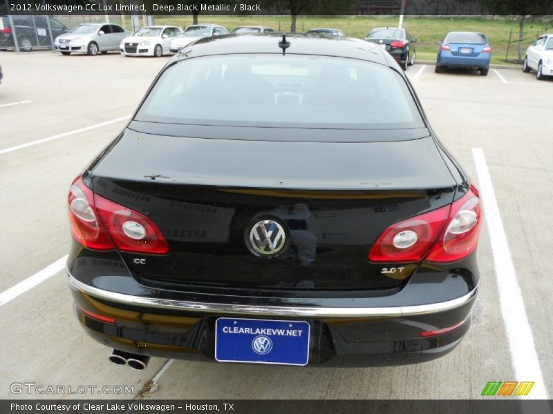 Deep Black Metallic / Black 2012 Volkswagen CC Lux Limited