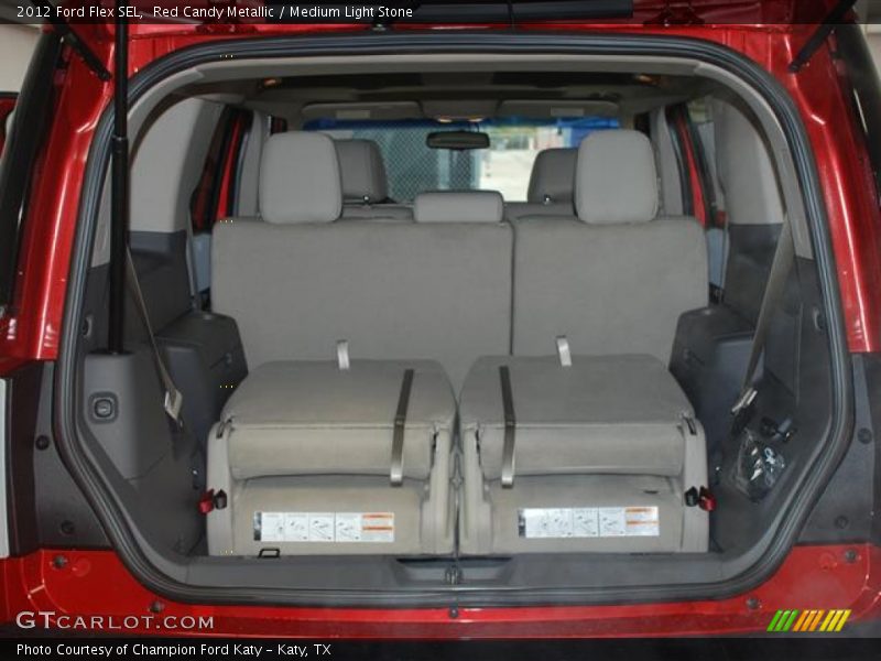 Red Candy Metallic / Medium Light Stone 2012 Ford Flex SEL