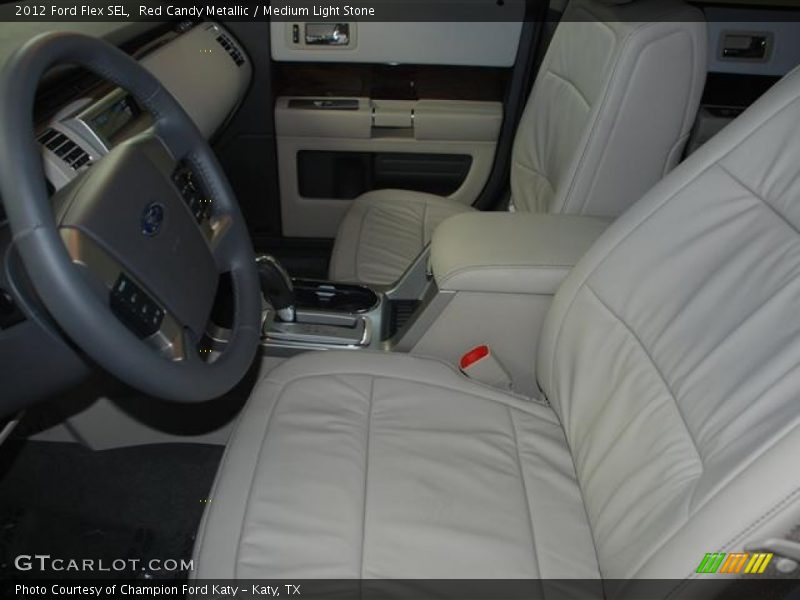 Red Candy Metallic / Medium Light Stone 2012 Ford Flex SEL