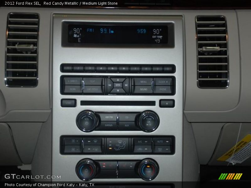 Red Candy Metallic / Medium Light Stone 2012 Ford Flex SEL