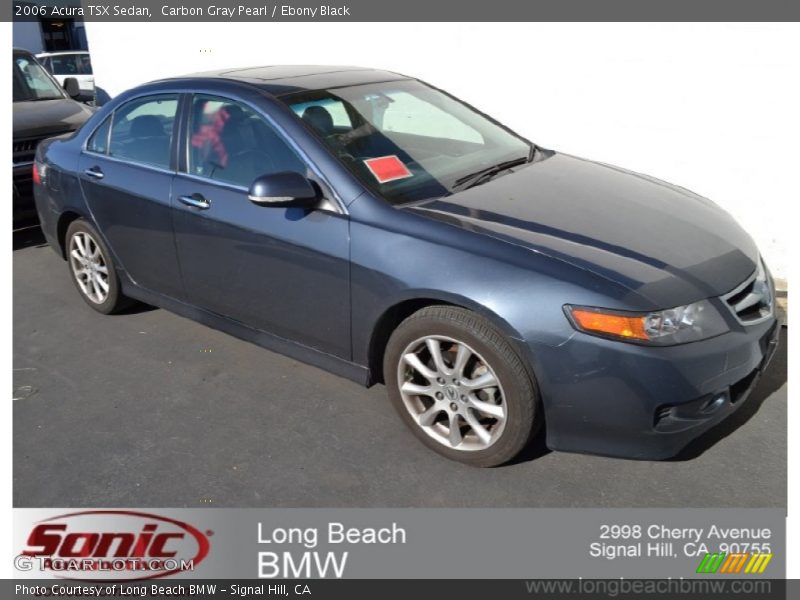 Carbon Gray Pearl / Ebony Black 2006 Acura TSX Sedan