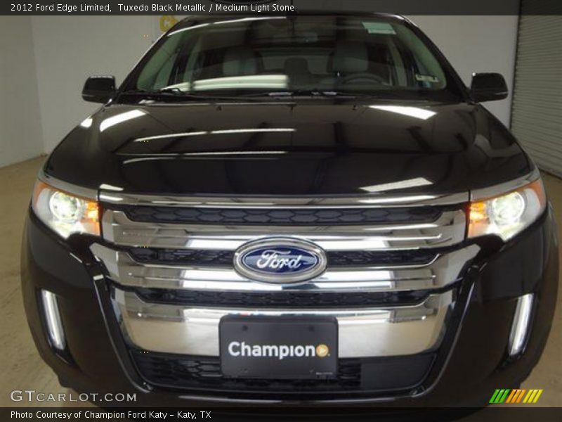 Tuxedo Black Metallic / Medium Light Stone 2012 Ford Edge Limited