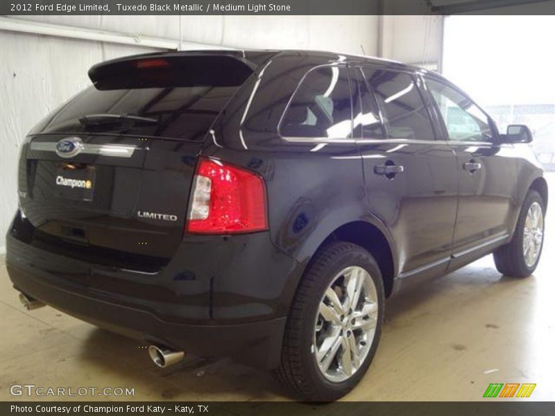 Tuxedo Black Metallic / Medium Light Stone 2012 Ford Edge Limited