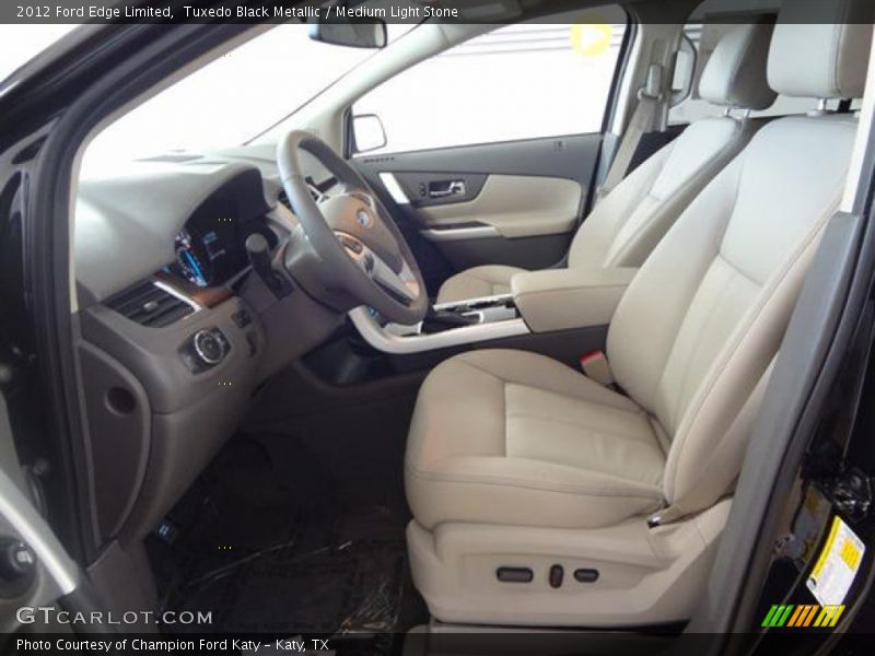 Tuxedo Black Metallic / Medium Light Stone 2012 Ford Edge Limited