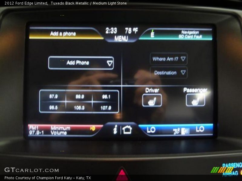 Tuxedo Black Metallic / Medium Light Stone 2012 Ford Edge Limited