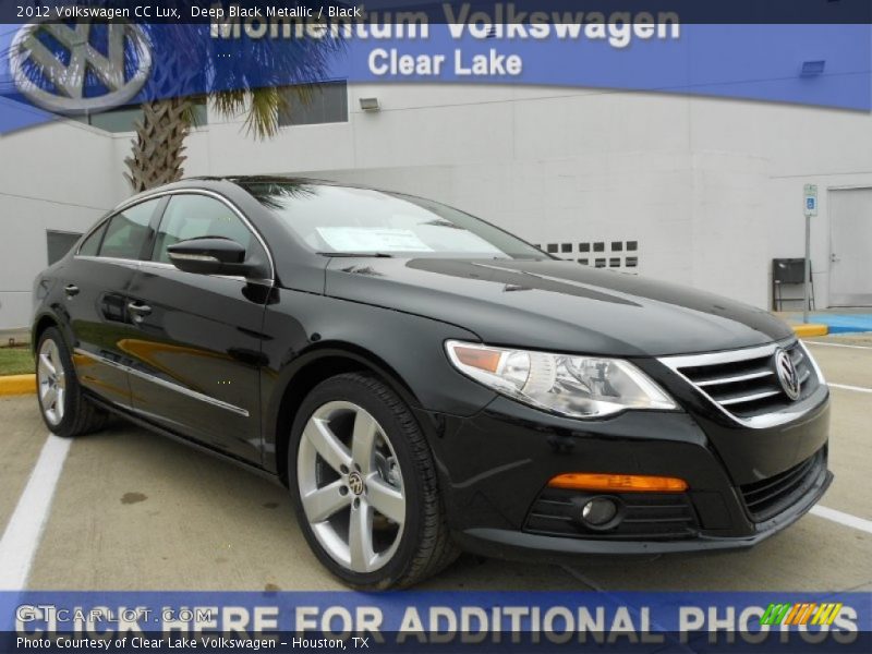Deep Black Metallic / Black 2012 Volkswagen CC Lux