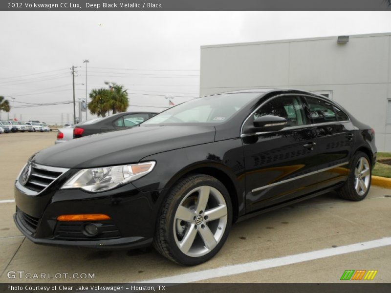 Deep Black Metallic / Black 2012 Volkswagen CC Lux