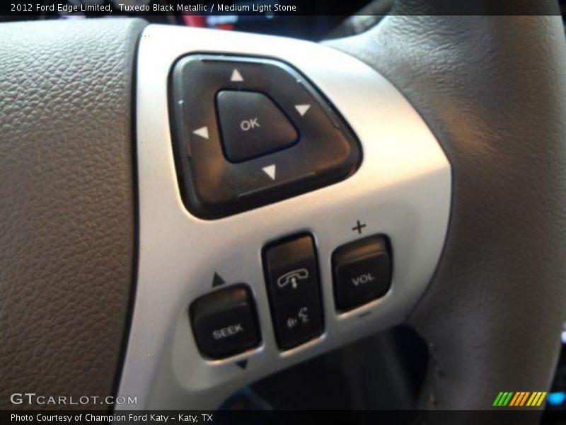 Tuxedo Black Metallic / Medium Light Stone 2012 Ford Edge Limited