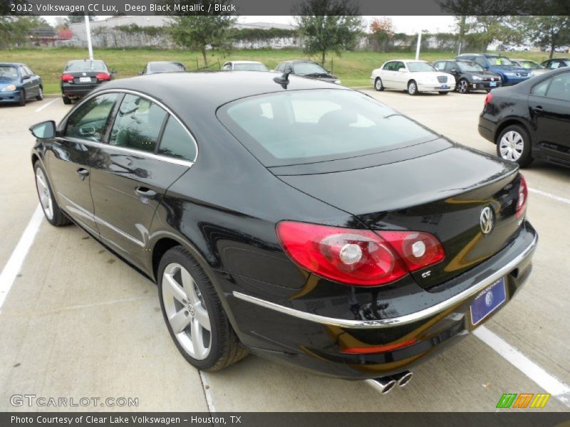 Deep Black Metallic / Black 2012 Volkswagen CC Lux