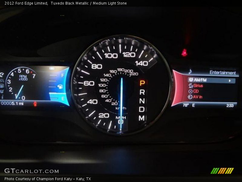 Tuxedo Black Metallic / Medium Light Stone 2012 Ford Edge Limited