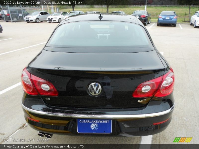Deep Black Metallic / Black 2012 Volkswagen CC Lux