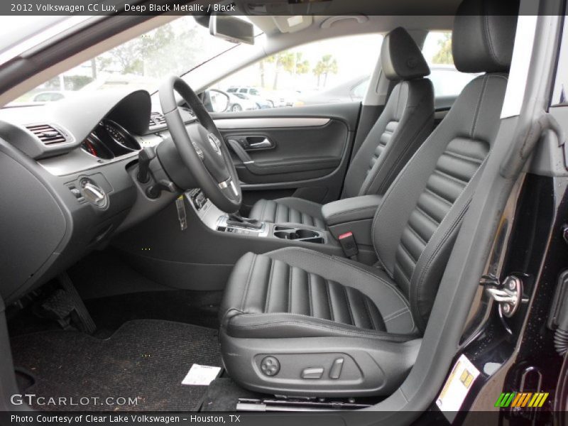 Deep Black Metallic / Black 2012 Volkswagen CC Lux