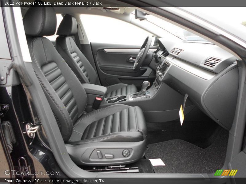 Deep Black Metallic / Black 2012 Volkswagen CC Lux