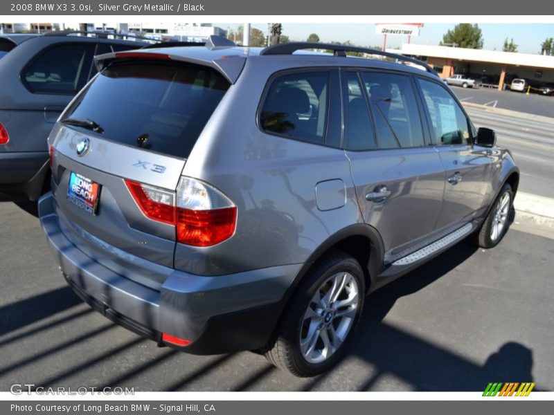 Silver Grey Metallic / Black 2008 BMW X3 3.0si