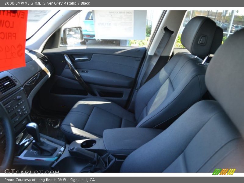 Silver Grey Metallic / Black 2008 BMW X3 3.0si