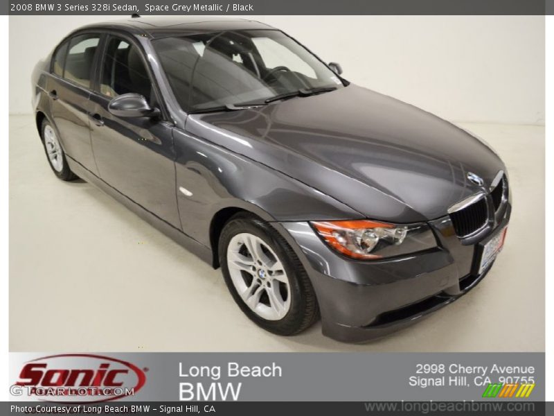 Space Grey Metallic / Black 2008 BMW 3 Series 328i Sedan