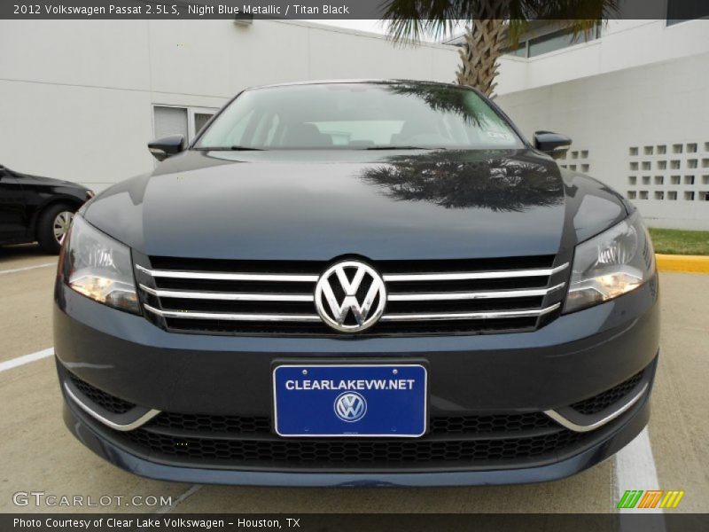 Night Blue Metallic / Titan Black 2012 Volkswagen Passat 2.5L S