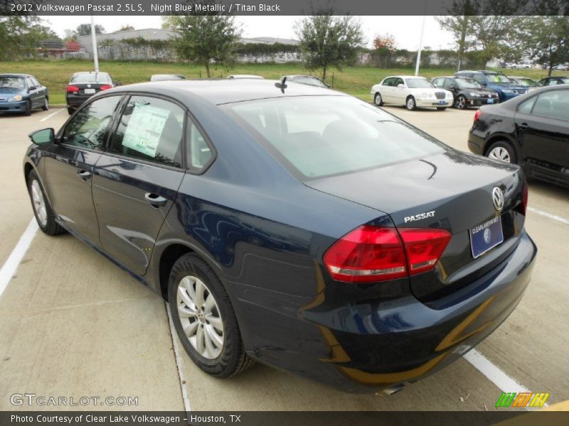 Night Blue Metallic / Titan Black 2012 Volkswagen Passat 2.5L S