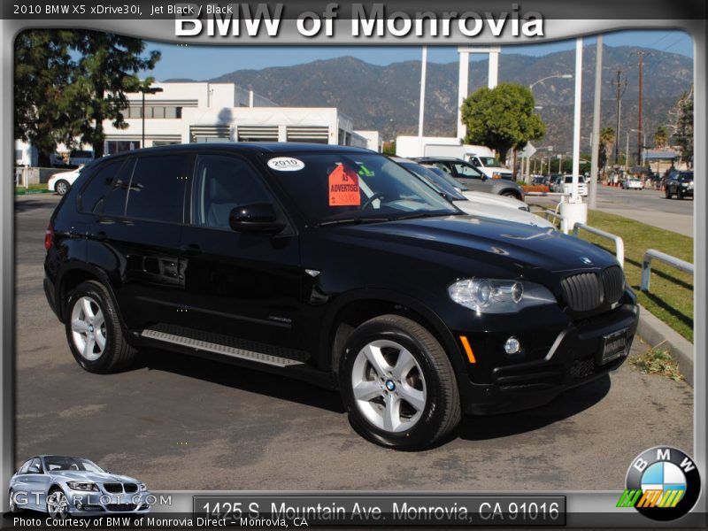 Jet Black / Black 2010 BMW X5 xDrive30i