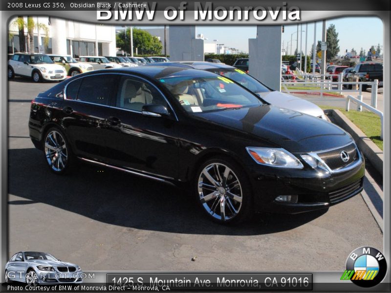 Obsidian Black / Cashmere 2008 Lexus GS 350