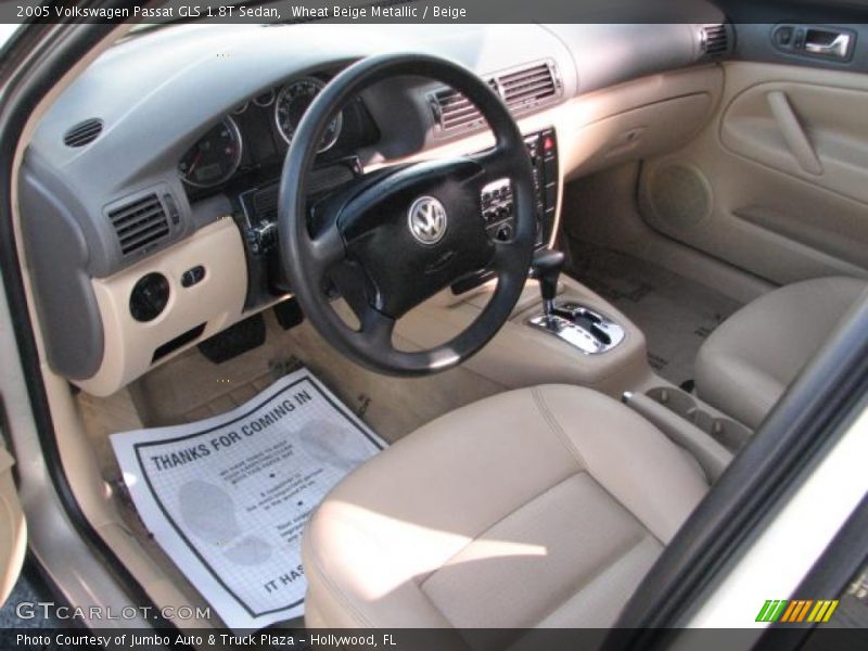 Wheat Beige Metallic / Beige 2005 Volkswagen Passat GLS 1.8T Sedan