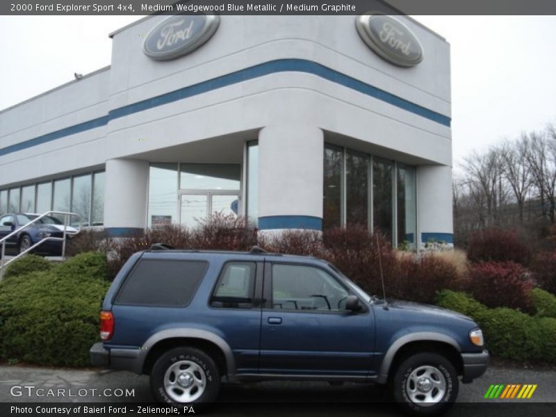 Medium Wedgewood Blue Metallic / Medium Graphite 2000 Ford Explorer Sport 4x4